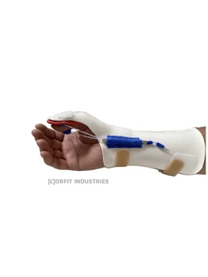 Dynamická flekční ortéza palce s fixací zápěstí