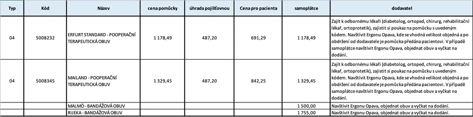 Cena terapeutické obuvi a jak ji získat